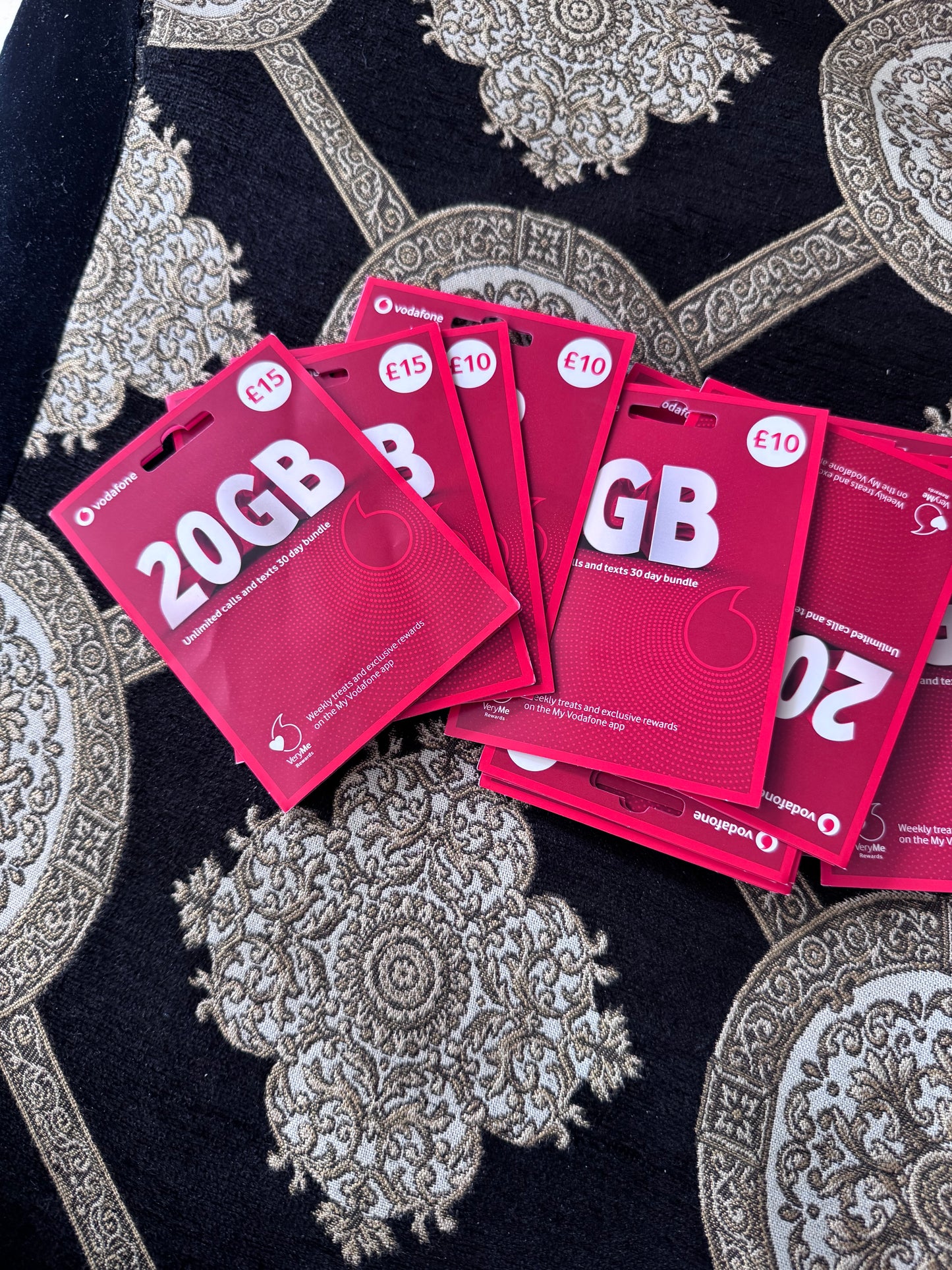 Vodafone Uk Sim for tiktok live, Whatsapp otp etc,